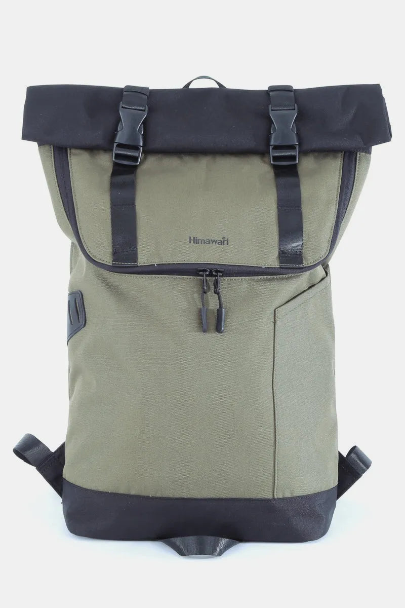 Fold Over Waterproof Canvas Backpack Bag