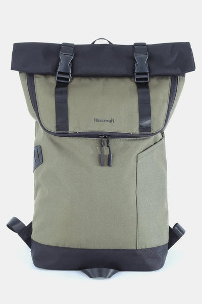 Fold Over Waterproof Canvas Backpack Bag