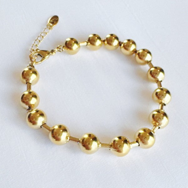 Forever Keeper Ball Chain Bracelet, 18k Gold Plated Tarnish Resistant