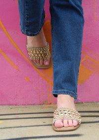 GIA Stud Slide Sandals