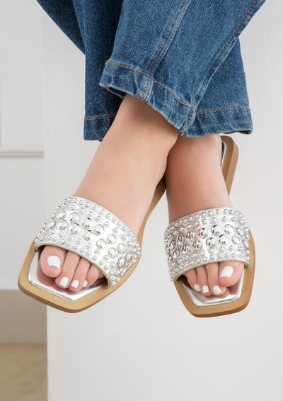 GIA Stud Slide Sandals
