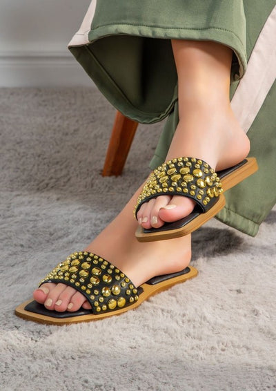 GIA Stud Slide Sandals