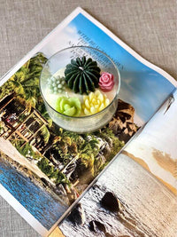 Garden Terrarium Candle - Handmade Scented Candle