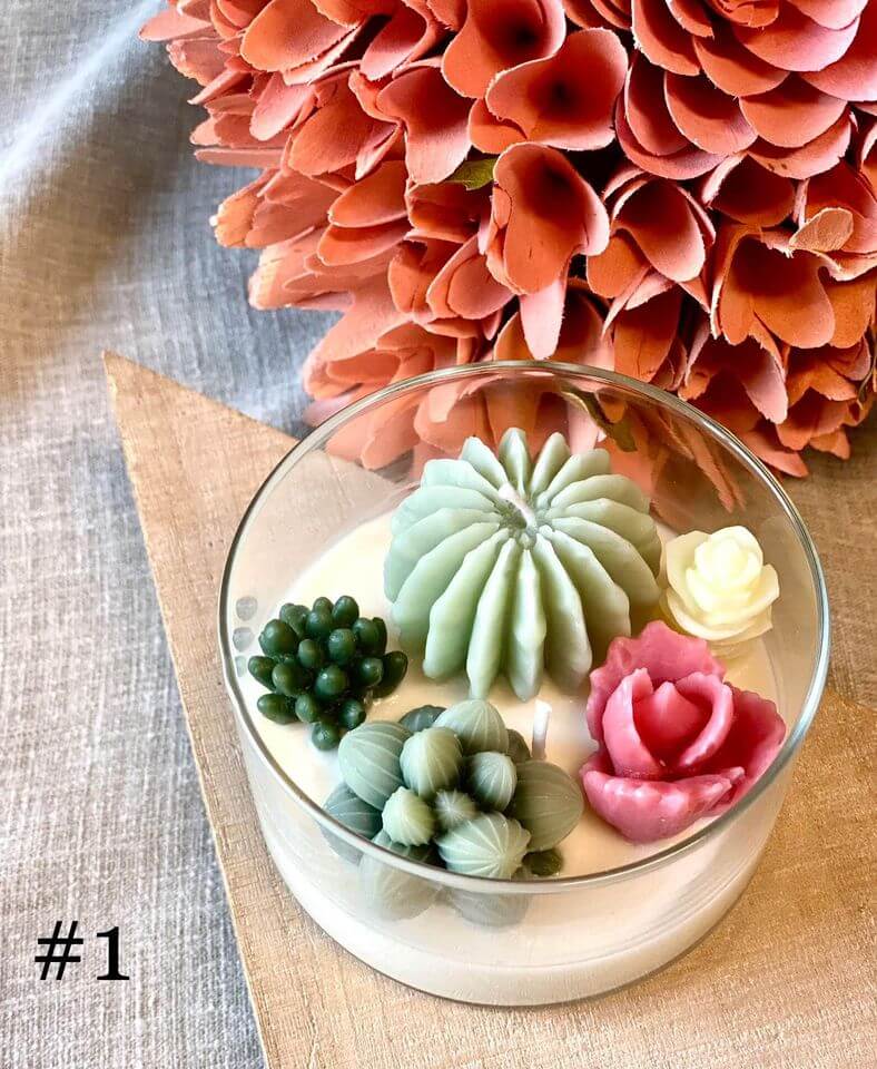 Garden Terrarium Candle - Handmade Scented Candle