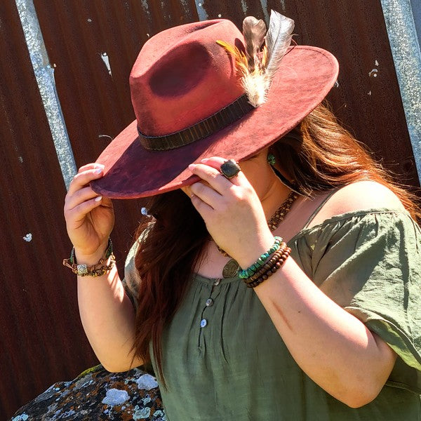 Genuine Labradorite Ring Square Antique Copper-Reef Love