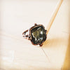 Genuine Labradorite Ring Square Antique Copper-Reef Love