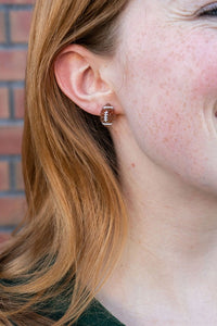 Shop Glitter Football Stud Earrings-Glitter football stud earrings with hypoallergenic posts. Lightweight, sparkly, and perfect for fans, tailgates, and showing your team spirit in style.-available at Reef Love online boho-chic boutique