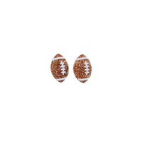 Shop Glitter Football Stud Earrings-Glitter football stud earrings with hypoallergenic posts. Lightweight, sparkly, and perfect for fans, tailgates, and showing your team spirit in style.-available at Reef Love online boho-chic boutique