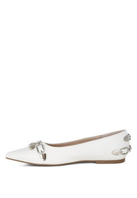Golini Belt Buckle Detail Ballerinas-Reef Love