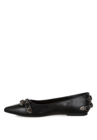 Golini Belt Buckle Detail Ballerinas-Reef Love