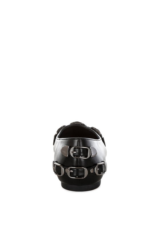 Golini Belt Buckle Detail Ballerinas-Reef Love