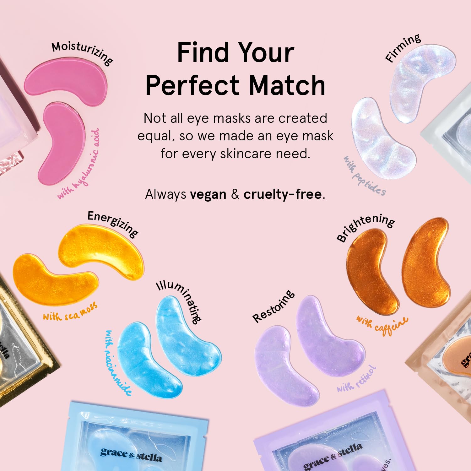 Grace & Stella Award Winning Under Eye Gel Mask