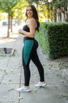 Gracie Green Panel Leggings-Reef Love