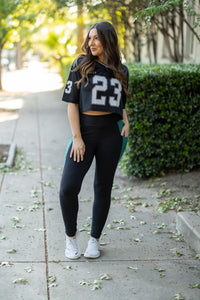 Gracie Green Panel Leggings-Reef Love