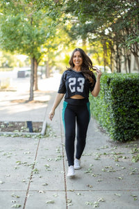 Gracie Green Panel Leggings-Reef Love