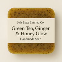 Green Tea, Ginger & Honey Glow Handmade Soap