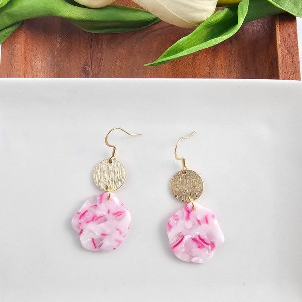 Hannah Earrings - Cherry Blossom-drop earrings-Reef Love