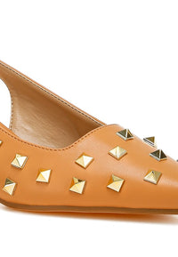 Hegron Stud Embellished Kitten Heels- Boho Chic Styles by Reef Love