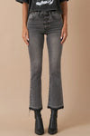High Rise Crop Boot Denim – Medium Grey Wash-Cropped Jeans-Insane Gene-Reef Love