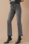 High Rise Crop Boot Denim – Medium Grey Wash-Cropped Jeans-Insane Gene-Reef Love