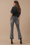 High Rise Crop Boot Denim – Medium Grey Wash-Cropped Jeans-Insane Gene-Reef Love