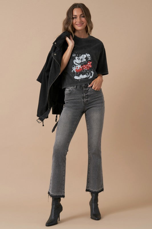 High Rise Crop Boot Denim – Medium Grey Wash-Cropped Jeans-Insane Gene-MEDIUM GREY-0-Reef Love