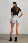 High Rise Mom Fit Denim Shorts – Light Wash-Jean Shorts-Insane Gene-Reef Love
