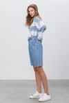 High Rise Pleated Mom Bermuda Shorts-Bermuda Jean Shorts-Insane Gene-Reef Love