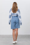 High Rise Pleated Mom Bermuda Shorts-Bermuda Jean Shorts-Insane Gene-Reef Love