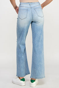 High Rise Relaxed Wide Leg Jeans-Relaxed Fit Jeans-Insane Gene-Reef Love