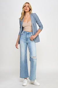High Rise Relaxed Wide Leg Jeans-Relaxed Fit Jeans-Insane Gene-Reef Love