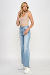High Rise Relaxed Wide Leg Jeans-Relaxed Fit Jeans-Insane Gene-Reef Love