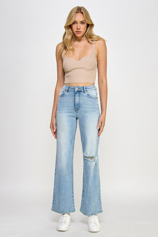 High Rise Relaxed Wide Leg Jeans-Relaxed Fit Jeans-Insane Gene-LIGHT DENIM-9-Reef Love