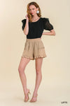 High Waisted Ruffle Shorts