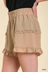 High Waisted Ruffle Shorts