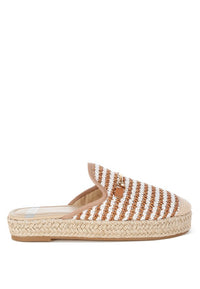 Himari Raffia Slip-On Mules-Reef Love