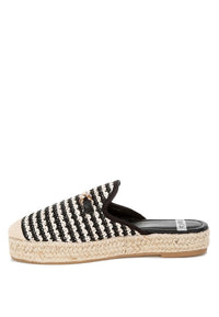 Himari Raffia Slip-On Mules-Reef Love