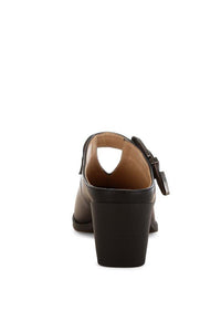 Holler Carved Buckle Statement Mules-Reef Love