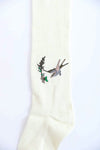 Hummingbird Wool Knee High Socks