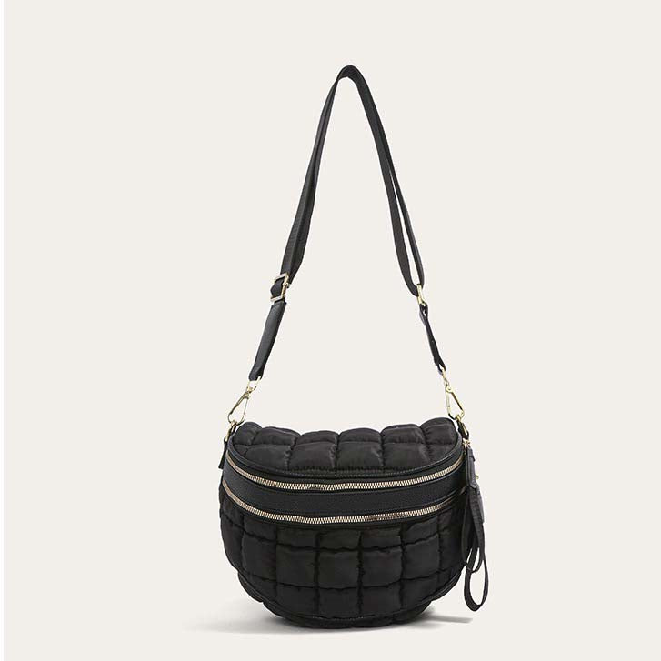Jaya Puffer Double Zip Crossbody Sling-crossbody sling bag-Reef Love