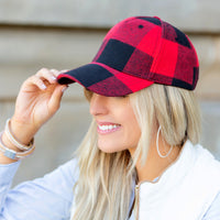 Buffalo Plaid Ball Cap-Baseball Caps-Reef Love