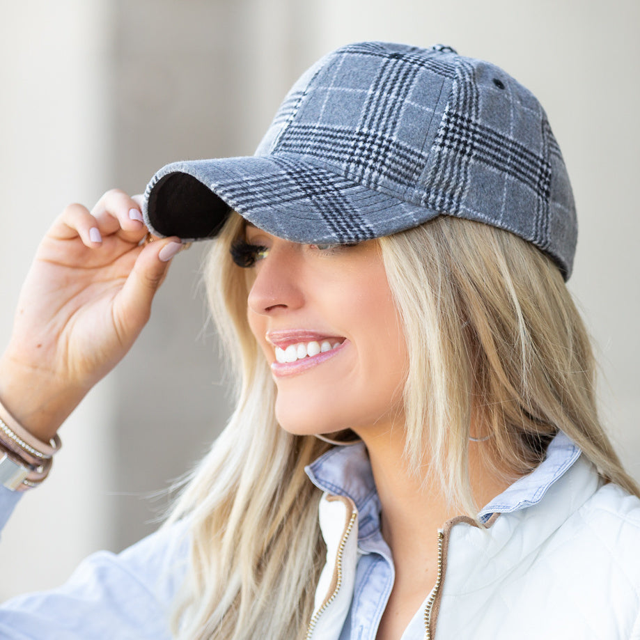 Buffalo Plaid Ball Cap-Baseball Caps-Reef Love