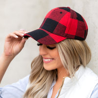 Buffalo Plaid Ball Cap-Baseball Caps-Reef Love