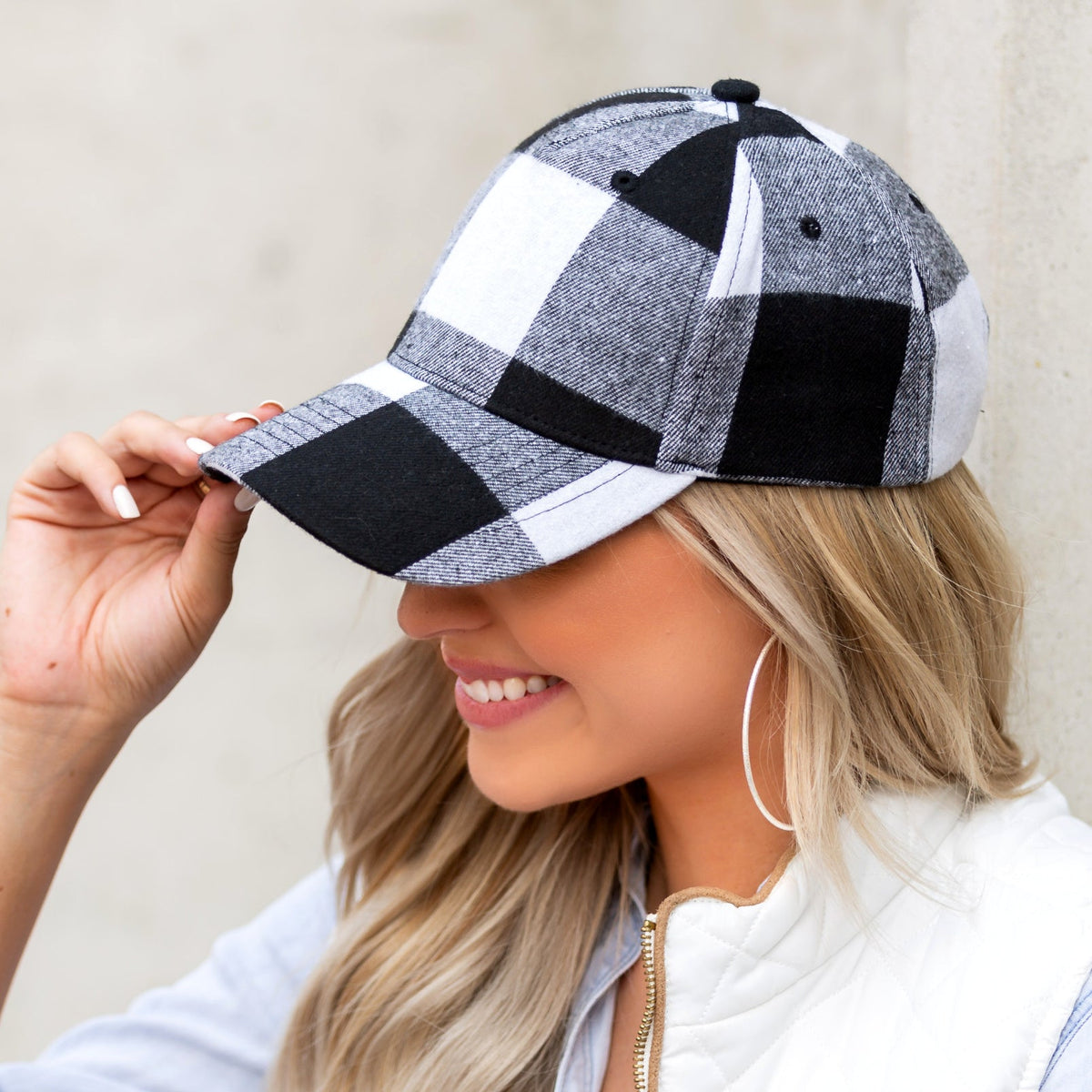 Buffalo Plaid Ball Cap-Baseball Caps-Reef Love