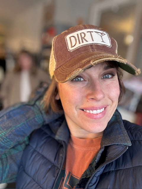 Dirty Martini Distressed Snapback Baseball Cap