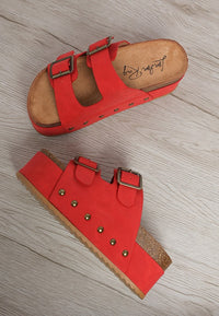 Impala Studded Faux Leather Slip On Sandals-Reef Love