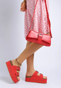 Impala Studded Faux Leather Slip On Sandals-Reef Love