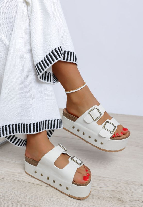 Impala Studded Faux Leather Slip On Sandals-Reef Love