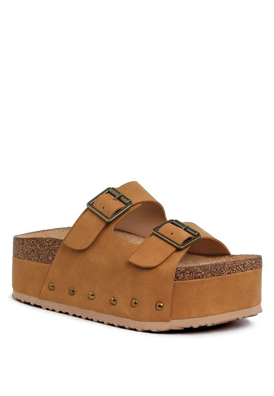 Impala Studded Faux Leather Slip On Sandals-Reef Love