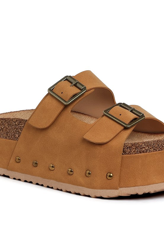 Impala Studded Faux Leather Slip On Sandals-Reef Love